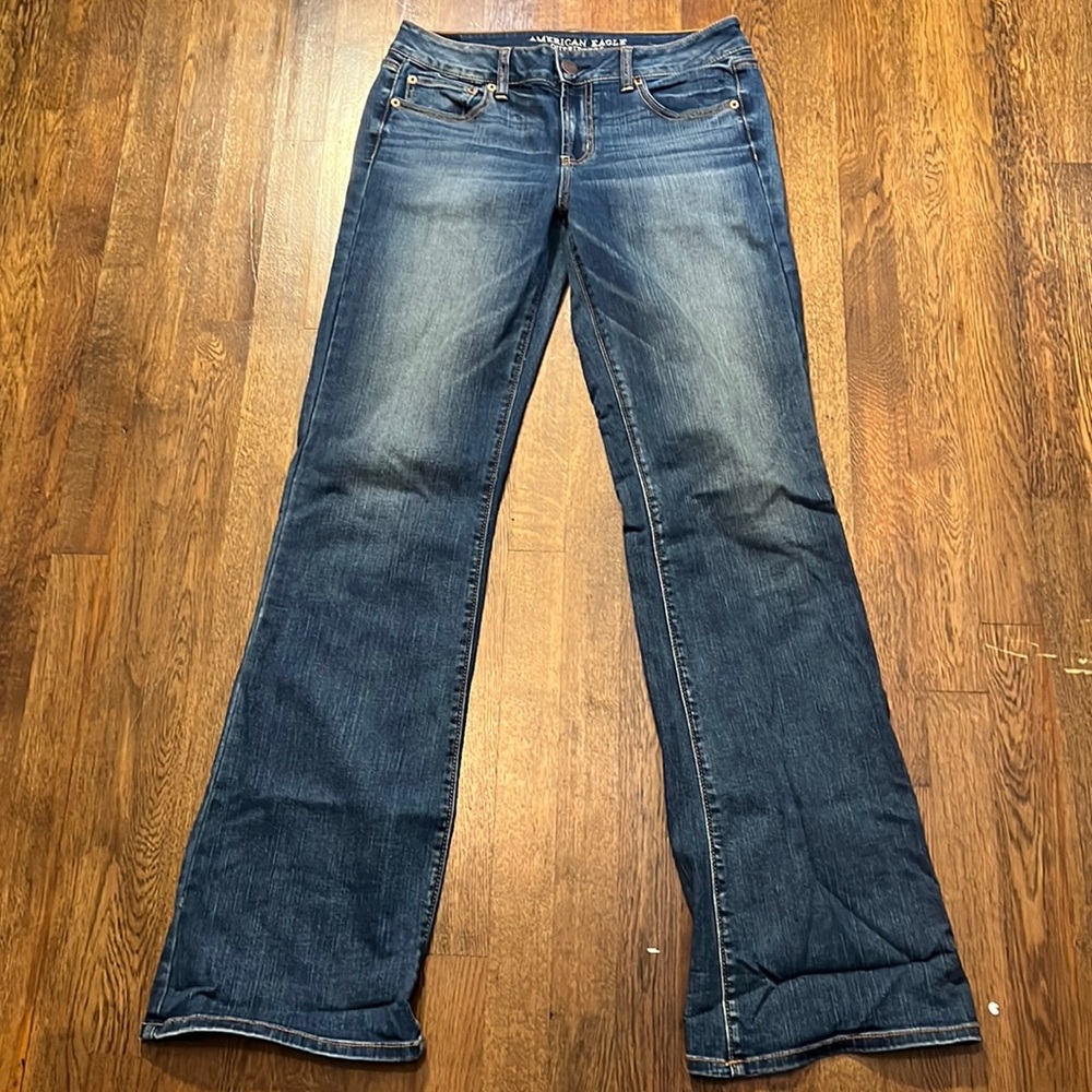 American eagle favorite boyfriend jean flare leg size 10